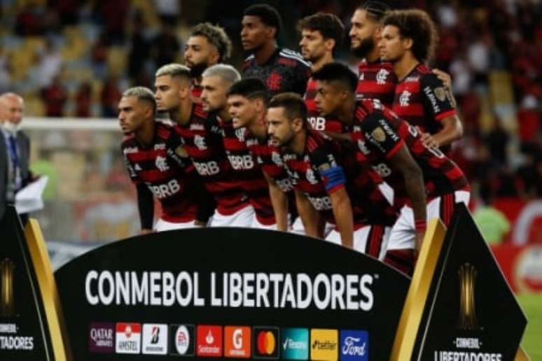 O time do Flamengo que iniciou a vitória contra a Católica, pela Libertadores (Foto: Gilvan de Souza / Flamengo)