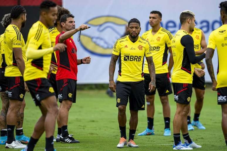 Marinho ainda não conseguiu firmar-se como titular desde que chegou no Flamengo (Foto: Marcelo Cortes/Flamengo)