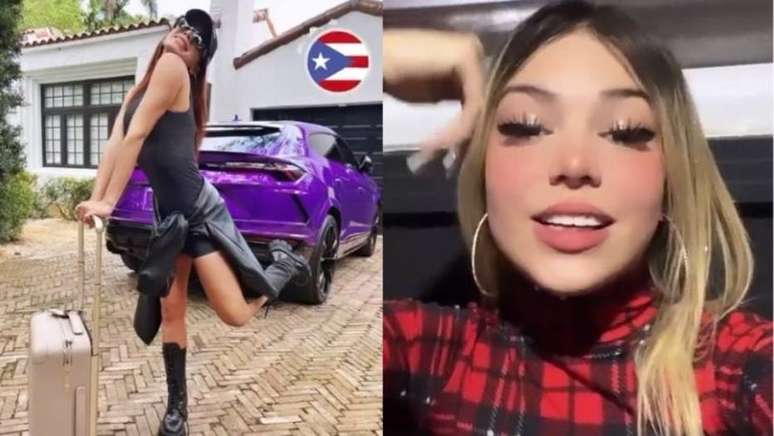 Anitta apareceu com uma Lamborghini avaliada em R$ 3 milhões; Melody disse que a cantora a copiou.