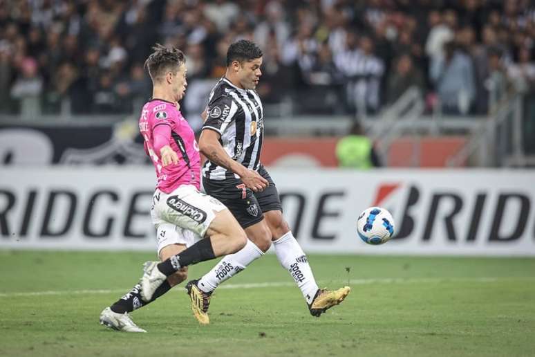 Quem para? Hulk foi destaque do Galo mais uma vez, diante do Del Valle, no Mineirão (Pedro Souza/Atlético-MG)