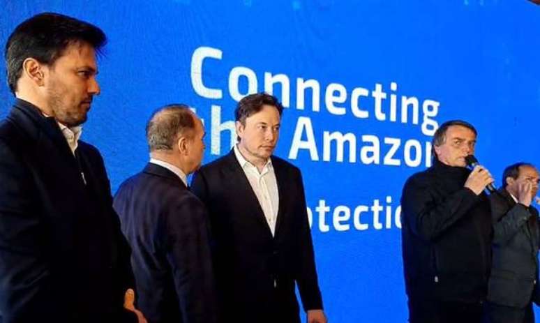 Bolsonaro se reúne com Elon Musk no interior de SP