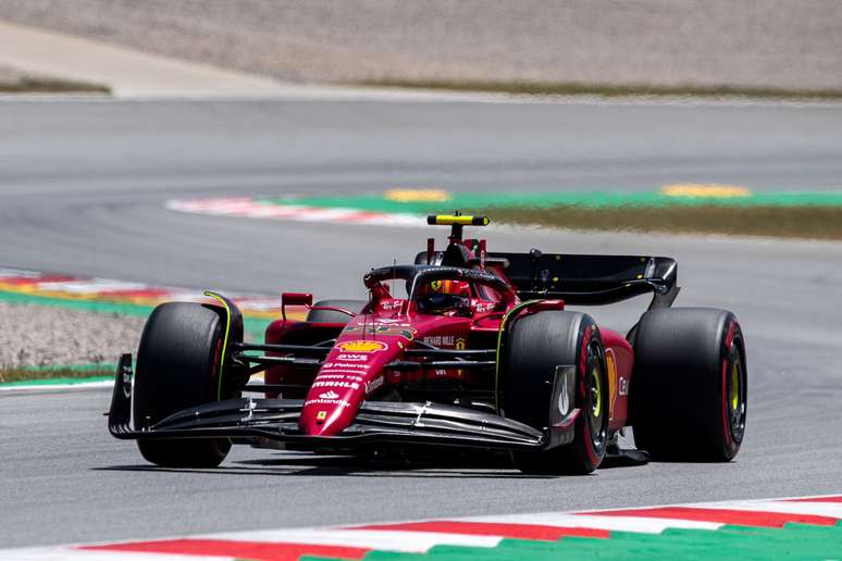 Carlos Sainz na classificação de seu GP de casa, na Espanha