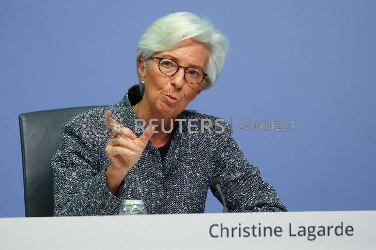 Presidente do BCE, Christine Lagarde
12/03/2020. 
REUTERS/Kai Pfaffenbach//File Photo