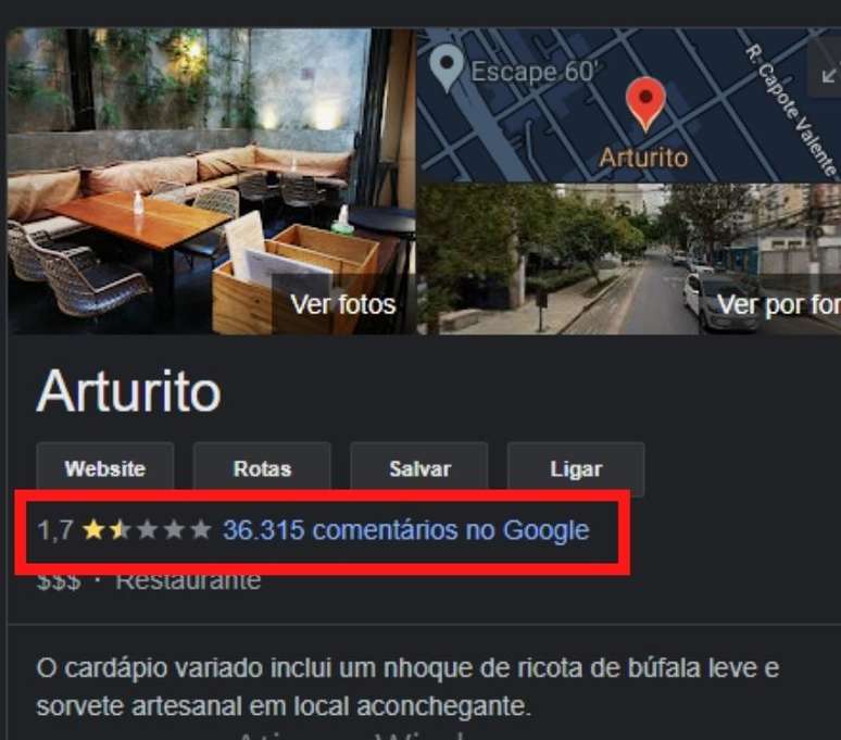 Restaurante saiu de uma nota 4,8 para a nota 1,7 após ataques à chef argentina Paola Carosella