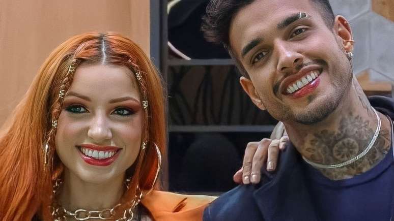 Brenda Paixão e Matheus Sampaio estão no 'Power Couple', da Record TV.