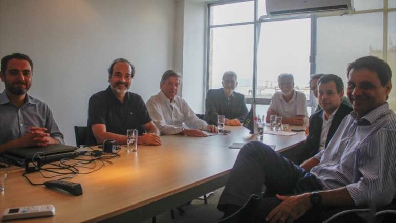 Integrantes da diretoria administrativa e do Deliberativo se encontram na comissão do Vasco (Matheus Lima/Vasco)