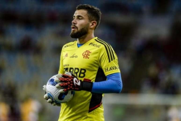 Matheus Cunha, também da base, é o quarto goleiro do Flamengo (Foto: Marcelo Cortes / Flamengo)