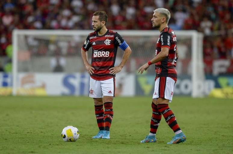 Éverton Ribeiro e Arrascaeta não estiveram em campo diante do Sporting Cristal (Marcelo Cortes/Flamengo)