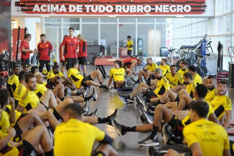 Flamengo começou nesta quinta-feira a preparação para o clássico com o Fluminense (Foto: Divulgação /Flamengo)
