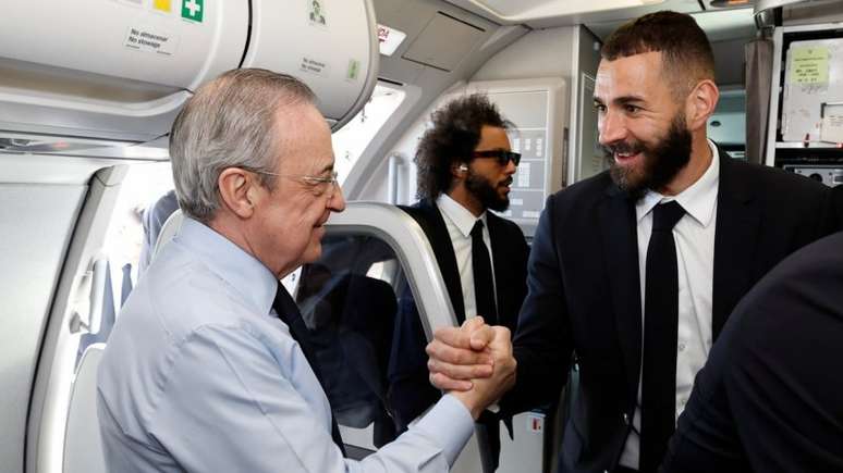 Real Madrid já chegou a Paris para a final (Foto: Divulgação/Real Madrid/Twitter)