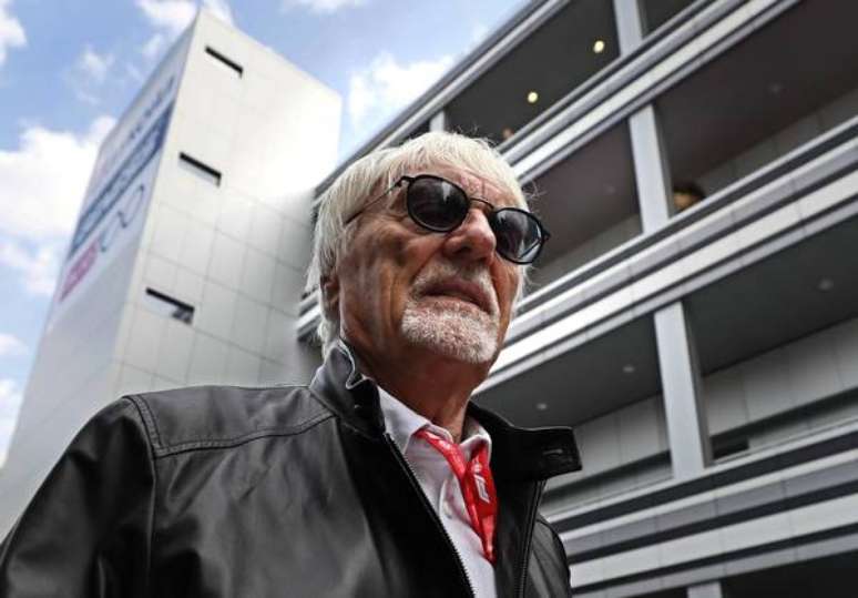 Bernie Ecclestone durante o Grande Prêmio da Rússia em 2019