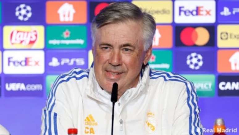 Carlo Ancelotti busca a Champions League pela quarta vez (Foto: Divulgação / Site oficial do Real Madrid)