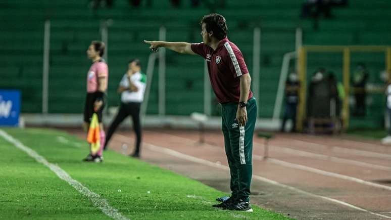 Diniz comandou o Fluminense em maior goleada da Sul-Americana (FOTO: MARCELO GONCALVES/FLUMINENSE FC)