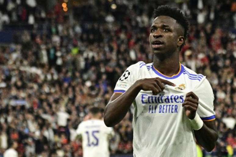 Vinícius Júnior marcou o gol do título do Real Madrid (Foto: JAVIER SORIANO/AFP)