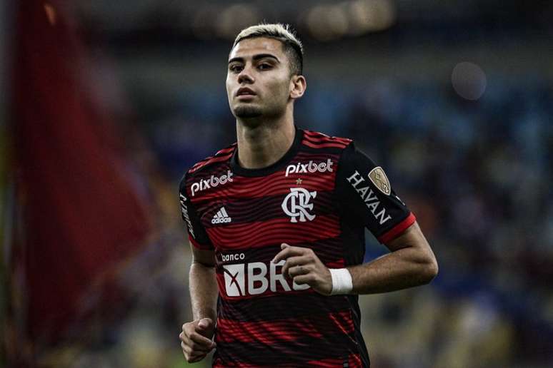 Andreas Pereira em ação no último jogo, contra o Sporting Cristal (PER) (Foto: Marcelo Cortes / Flamengo)