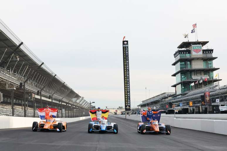 A primeira fila da Indy 500 