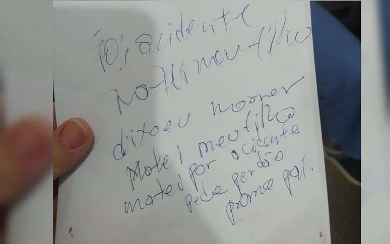 Carta escrita pelo pai antes de atirar em si mesmo