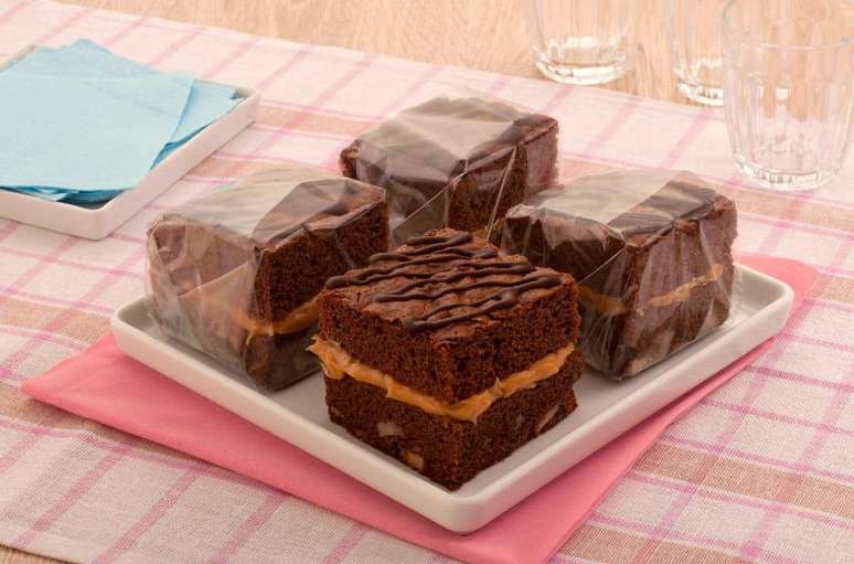 Bolo brownie-p&atilde;o de mel &ndash; Foto: Reprodu&ccedil;&atilde;o