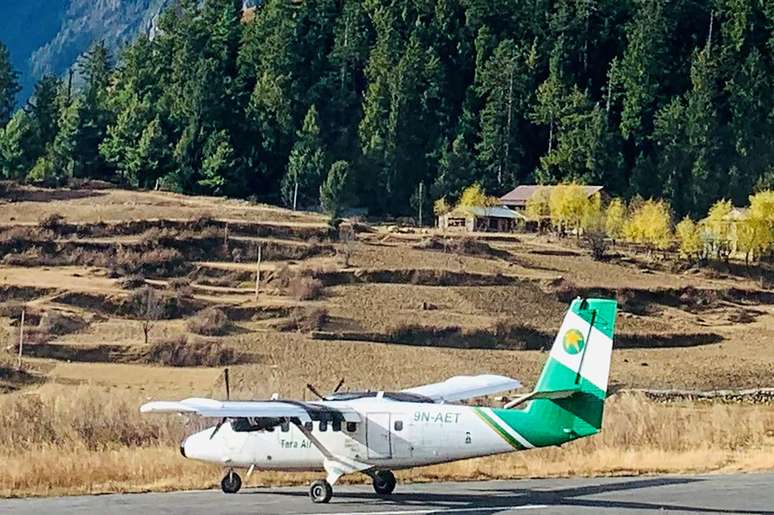 Avião da Tara Air, companhia aérea do Nepal, em foto de dezembro de 2021