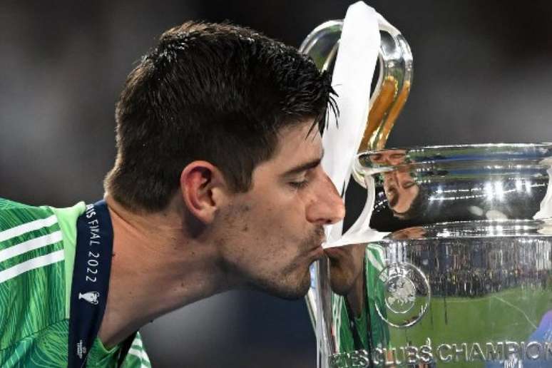 Courtois vence sua primeira Champions League na carreira (Foto: Paul ELLIS / AFP)