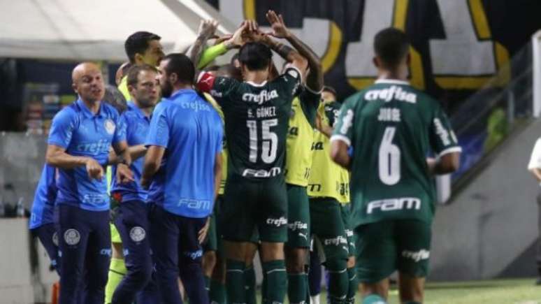 Palmeiras venceu o Santos por 1 a 0 (Foto: Mauricio de Souza / Lancepress!)