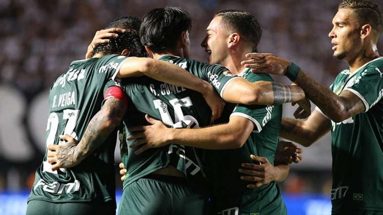(Gustavo Gómez garantiu a vitória do Palmeiras sobre o Santos (Foto Mauricio de Souza / Lancepress!)