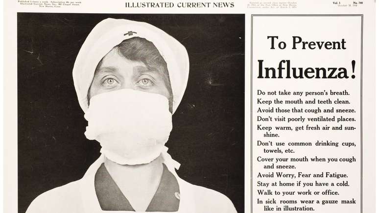 Boletim antigo com dicas para prevenir a gripe