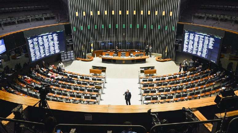 Plenário da Câmara dos Deputados, em Brasília, onde podem ser votados os PLs sobre discriminação