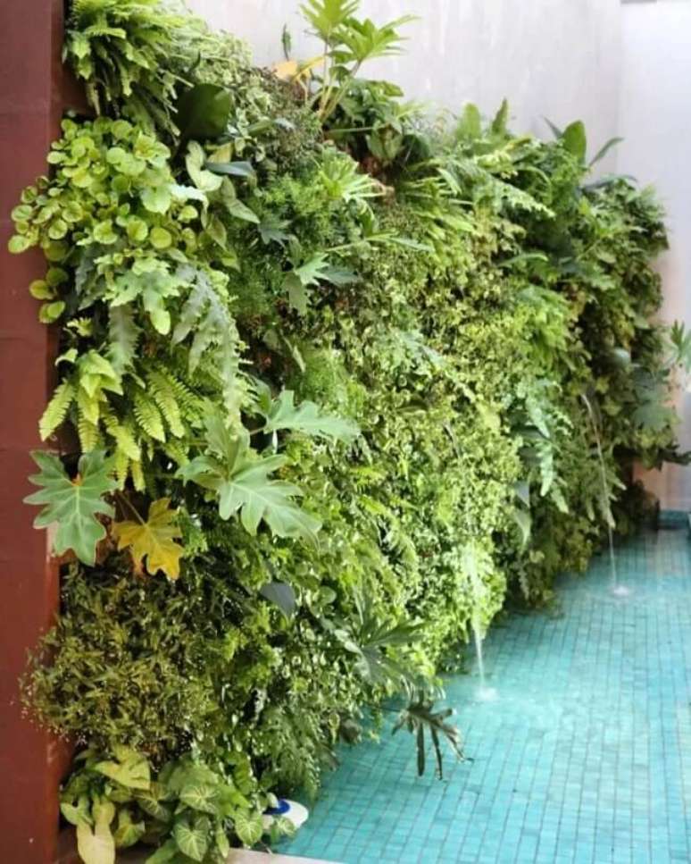 22. A parede de plantas traz vida para o corredor do imóvel. Fonte: Gonzalez Arquitetura