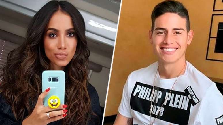 Rumores sobre affair entre Anitta e James Rodríguez aumentaram após filha do jogador publicar foto com a cantora (Fotos: Reprodução / Instagram)