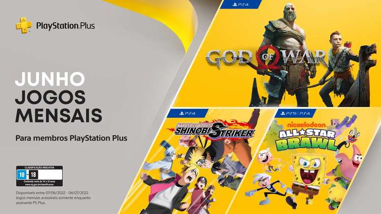 PS Plus de junho traz God of War e mais jogos para assinantes