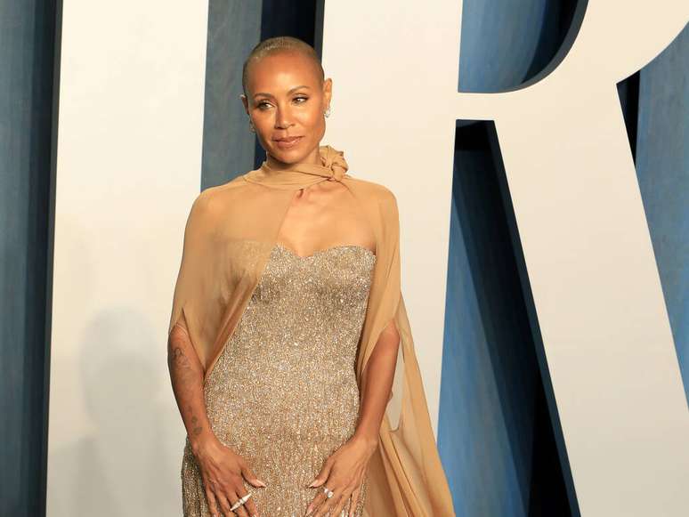 Jada Pinkett Smith, alvo de piada de Chris Rock, em festa do Oscar 