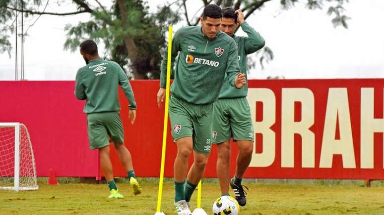 Nino treinou com o grupo do Fluminense ao longo da semana (Foto: Mailson Santana/Fluminense FC)