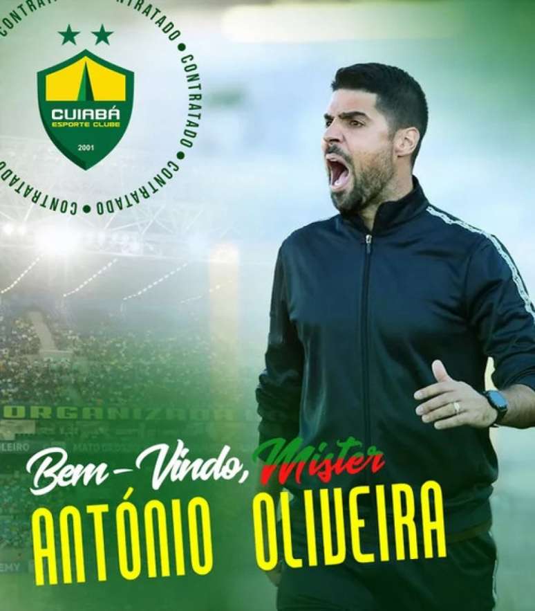 António Oliveira, de 39 anos, acerta com o Cuiabá para a sequência da temporada (Foto: AssCom Dourado)