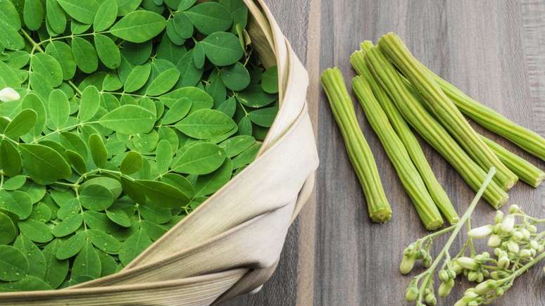 A quantidade de moringa nos lattes também costuma ser pequena