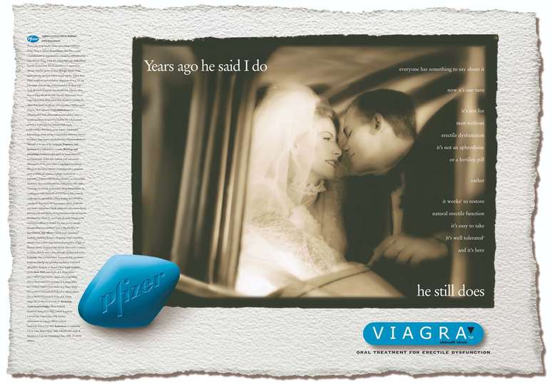 Propaganda do viagra de 2006: ao mirar as mulheres, indústria farmacêutica tentou replicar abordagem usada para disfunção erétil masculina