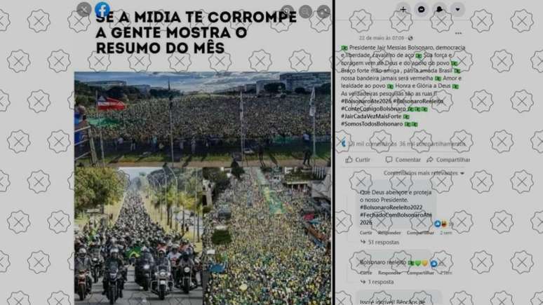 Imagens de maio de 2021 s&atilde;o compartilhadas como se tivessem sido registradas em 2022.