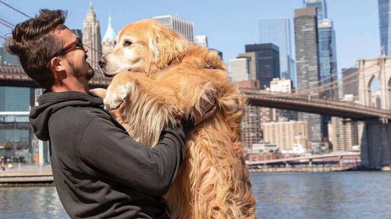 Jesse Koz estava com o c&atilde;o Shurastey quando os dois morreram em um acidente de tr&acirc;nsito.