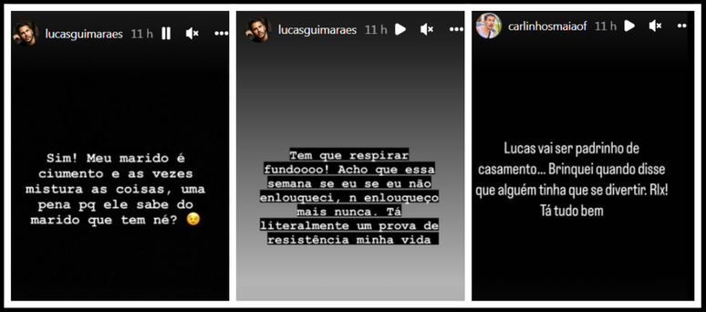 Carlinhos Maia e Lucas Guimar&atilde;es fizeram coment&aacute;rios sobre o seu relacionamento no Instagram