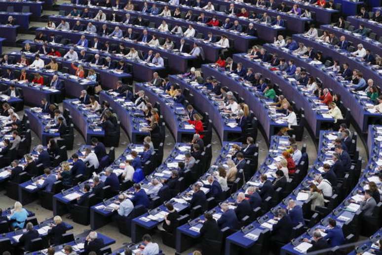 Sessão do Parlamento Europeu em Estrasburgo, na França
