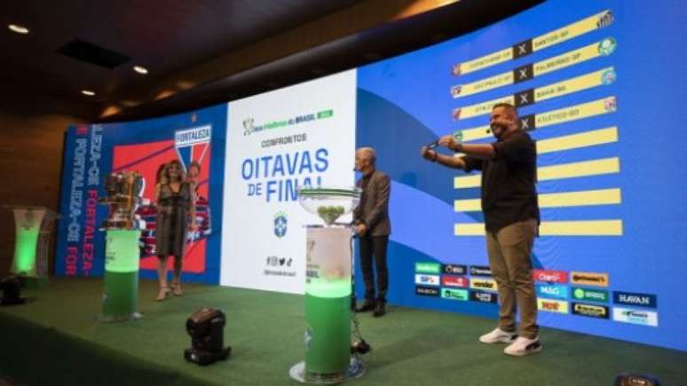 Sorteio nesta terça-feira definiu os confrontos das oitavas de final da Copa do Brasil (Foto: Thais Magalhães/CBF)