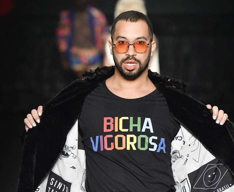 Gil do Vigor comemorou estreia na SPFW.