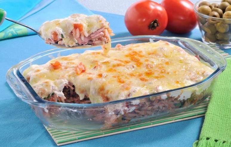 Arroz gratinado com atum – Foto: Guia da Cozinha