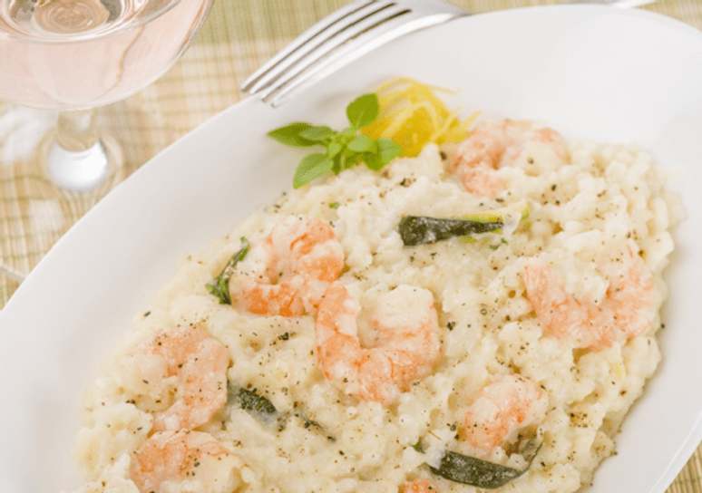 Guia da Cozinha - Risoto de camarão com limão siciliano