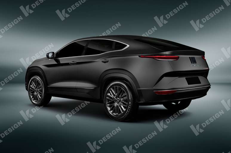 Proje&ccedil;&atilde;o do Fiat Fastback feita pelo designer Kleber Silva.