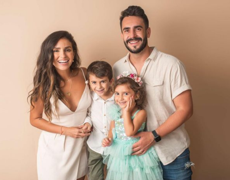 &Iacute;talo Ventura com a fam&iacute;lia