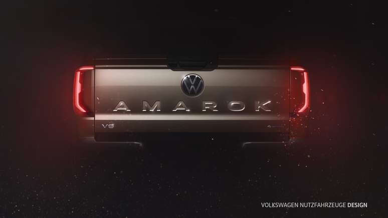 Nova Amarok terá nome em baixo relevo e lanternas de LED