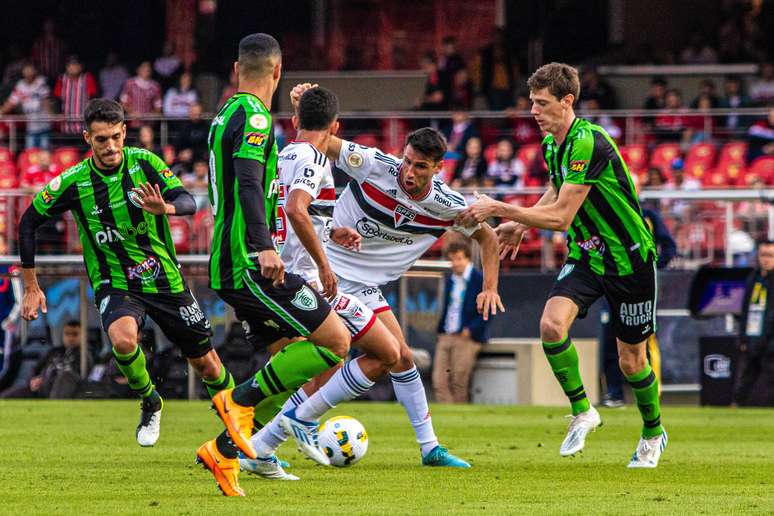 São Paulo x América-MG pelo Campeonato Brasileiro