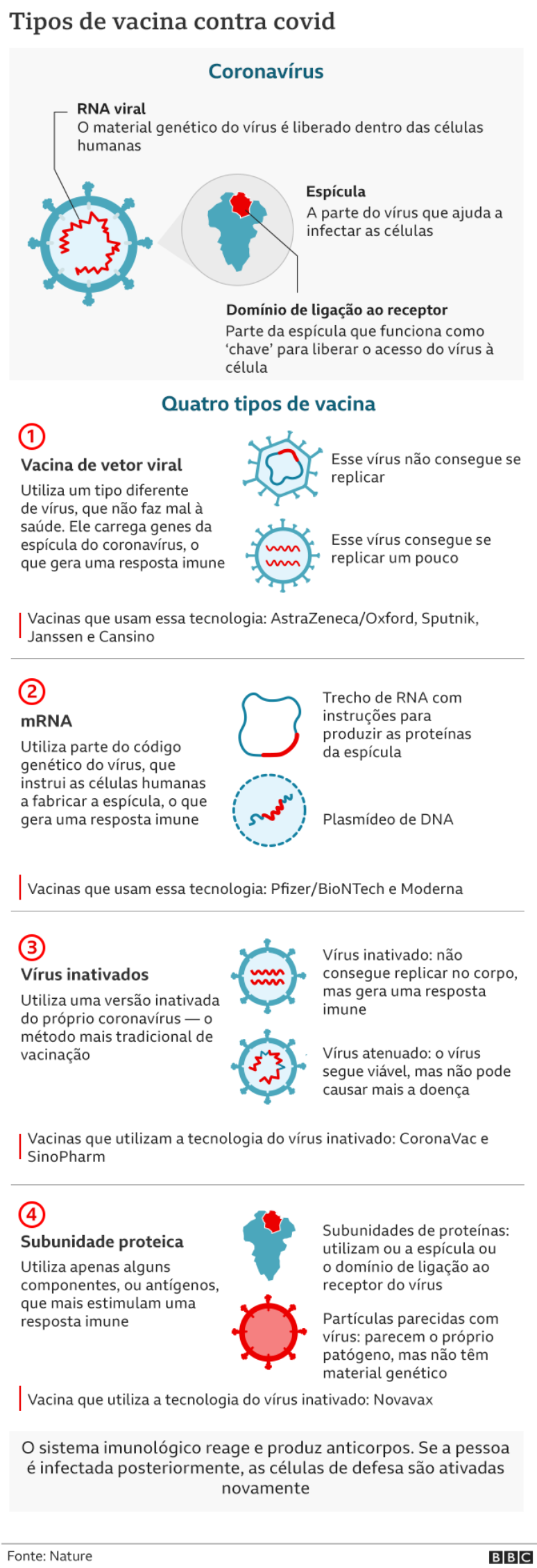 Tipos de vacina contra covid