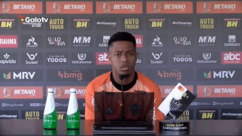 Jogador concedeu entrevista coletiva nesta terça-feira (14) - Divulgação/GaloTV